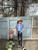 Krop Iconic "Tom" Black Jean in Tree Swallow
