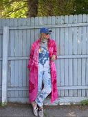 Krop Iconic Trench in Withering Pink