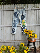 Krop Iconic Floral Printed Jeans in Goldie