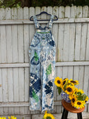 Krop Iconic Overalls in Garden