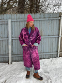 Krop Iconic Trench in Pink Sapphire