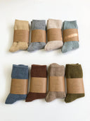 Billy Bamboo • Iceland Wool Socks in Neutral Hues